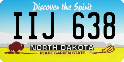 ND license plate IIJ638