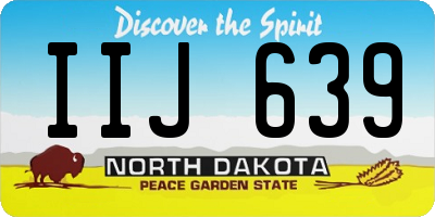 ND license plate IIJ639