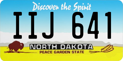 ND license plate IIJ641