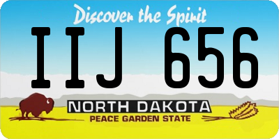 ND license plate IIJ656