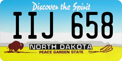 ND license plate IIJ658