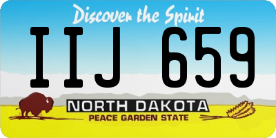ND license plate IIJ659