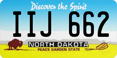 ND license plate IIJ662