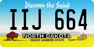 ND license plate IIJ664