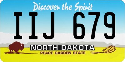 ND license plate IIJ679