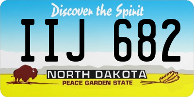 ND license plate IIJ682