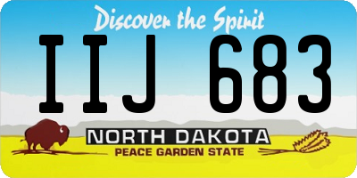ND license plate IIJ683
