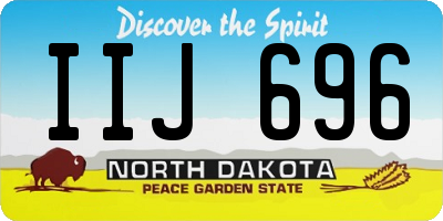 ND license plate IIJ696