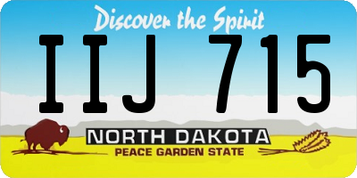 ND license plate IIJ715