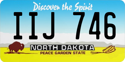ND license plate IIJ746