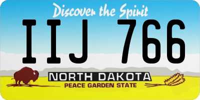 ND license plate IIJ766