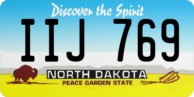 ND license plate IIJ769