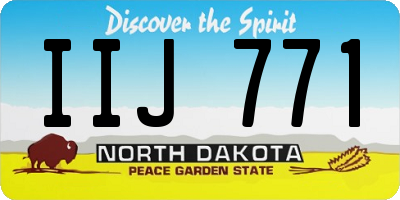 ND license plate IIJ771
