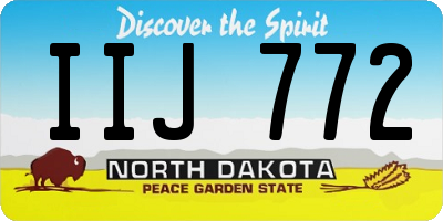 ND license plate IIJ772