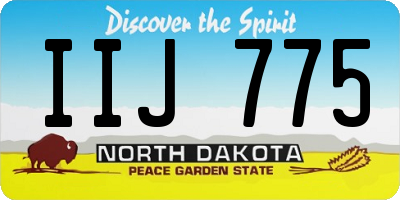 ND license plate IIJ775