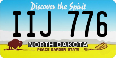 ND license plate IIJ776