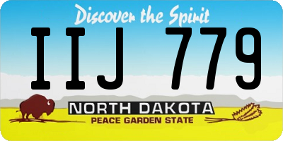 ND license plate IIJ779