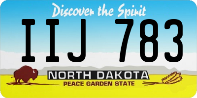 ND license plate IIJ783
