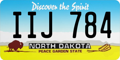 ND license plate IIJ784