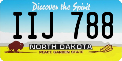 ND license plate IIJ788