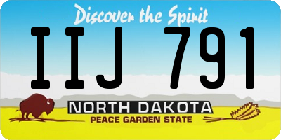 ND license plate IIJ791