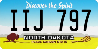ND license plate IIJ797