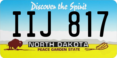ND license plate IIJ817