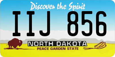 ND license plate IIJ856