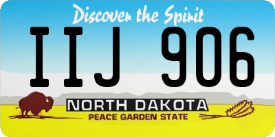 ND license plate IIJ906
