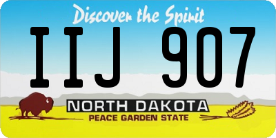ND license plate IIJ907