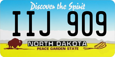ND license plate IIJ909