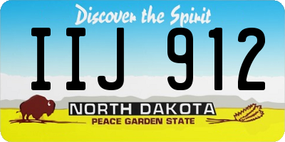 ND license plate IIJ912