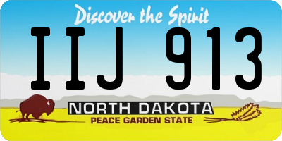 ND license plate IIJ913