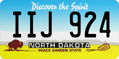 ND license plate IIJ924