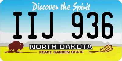 ND license plate IIJ936