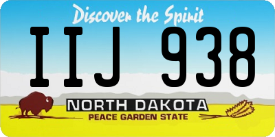 ND license plate IIJ938
