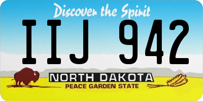 ND license plate IIJ942