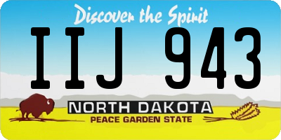 ND license plate IIJ943