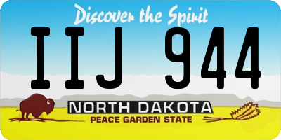 ND license plate IIJ944