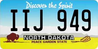 ND license plate IIJ949