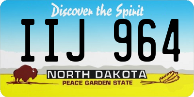 ND license plate IIJ964