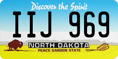 ND license plate IIJ969