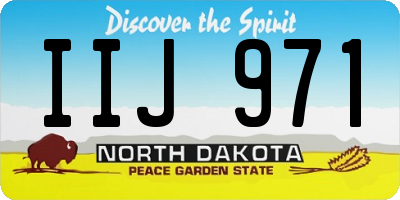 ND license plate IIJ971