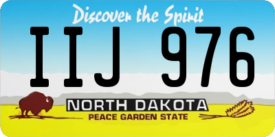 ND license plate IIJ976