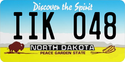 ND license plate IIK048
