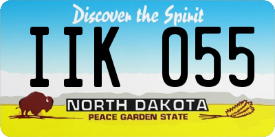 ND license plate IIK055