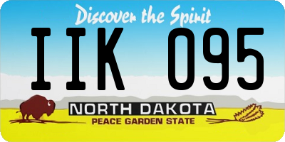 ND license plate IIK095
