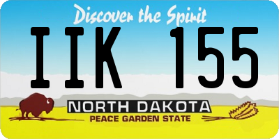 ND license plate IIK155