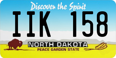 ND license plate IIK158