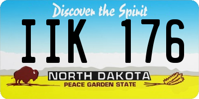 ND license plate IIK176